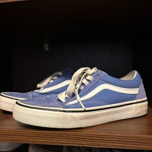 Blue velvet Vans